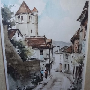 Roger Hebbelinck Spanish Town (1)  289/350 Lithograph