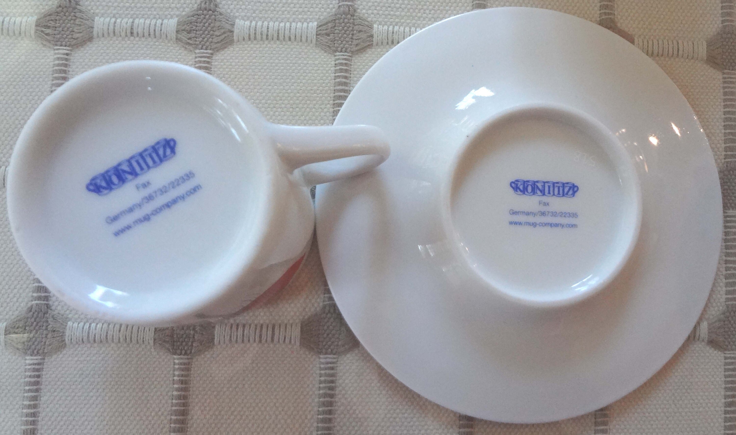 4 Sets Konitz Alemania Espresso Demitasse Cup Saucer Red Tulips Etsy