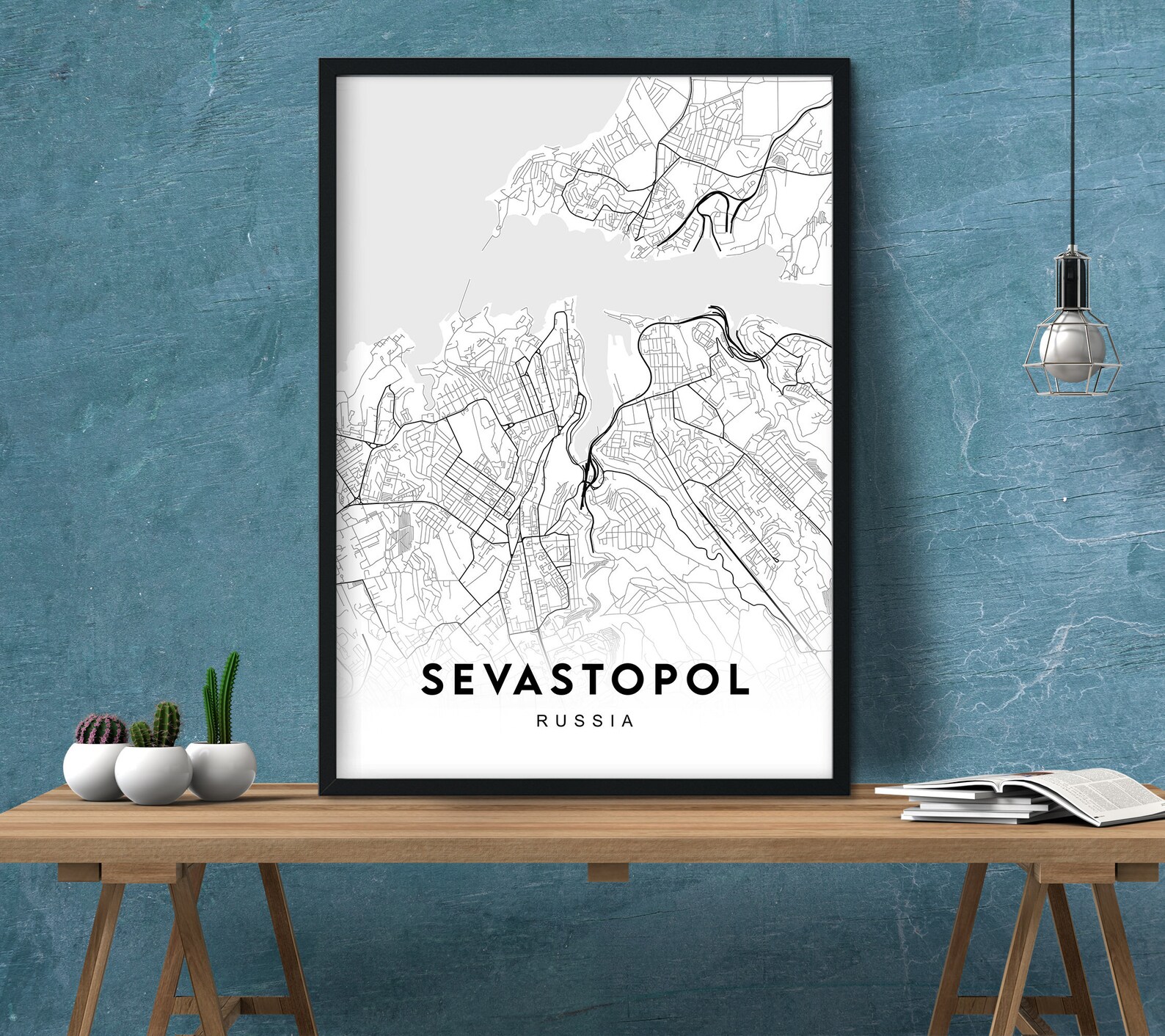 Sewastopol Karte Drucken Karte Geschenk Karte Wandkunst | Etsy