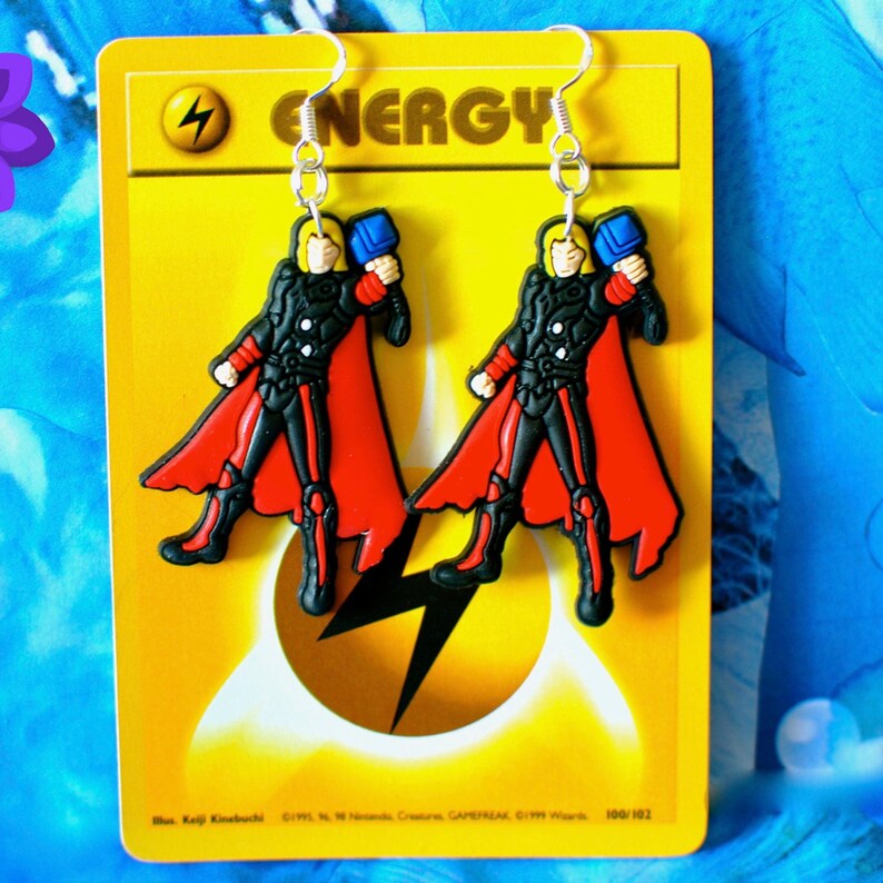 Sterling Silver Thor inspired Marvel Avengers Earrings