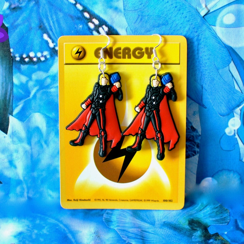 Sterling Silver Thor inspired Marvel Avengers Earrings