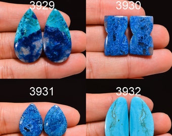 Shattuckite Gemstone Pair Matched Earring Pair For Jewelry Making Supply Designer Shattuckite Fancy Shape Gemstone
