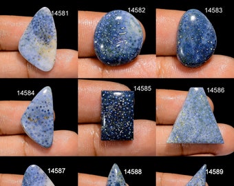 Pierres précieuses de corail bleu naturel, cabochon de corail bleu en vrac, forme de mélange de pierres précieuses de corail bleu de qualité AAA pour la fabrication de bijoux, cadeau de Noël