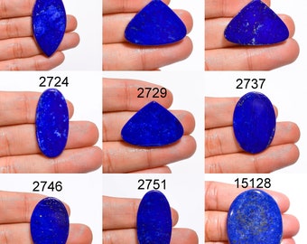 Lapis Lazuli Gemstone, Mix Shape Natural Lapis Lazuli Cabochon, AAA Quality Genuine Loose Gemstone Jewelry Making Supply, Christmas Gift