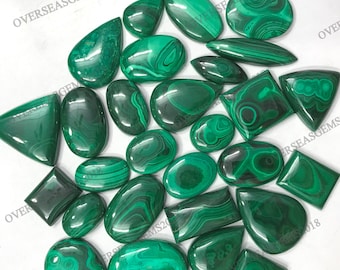 Malachite Cabochon For Make Jewellry Loose Gemstone Malachite Cab Weight 69.5 Carat . Natural Gemstone Natural Malachite Green Stone