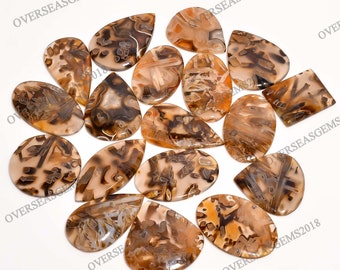 Turkish Stick Agate Cabochon For jewelry making Large Freeform Cabochon