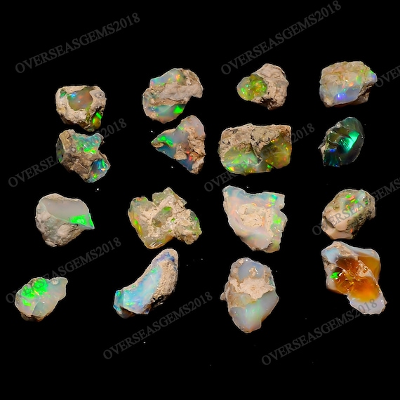 Natural Ethiopian Welo Fire Opal Rough, October Birthstone, 30 Carats