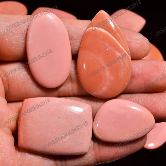 Natural Australian Pink Opal Cabochon Wholesale Gemstone, Bulk