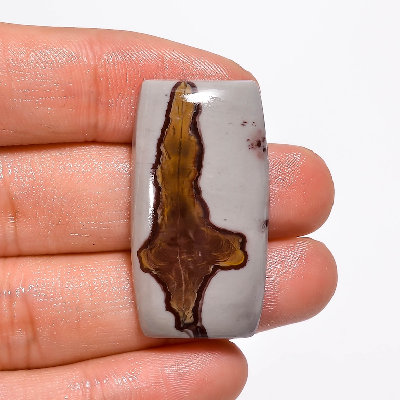 ART-CRAFTS-DIY Jewelry Making Supplies Coffee Bean Jasper Gemstone Cabochon Mix Polished Loose Designer Crystal Gemstone
