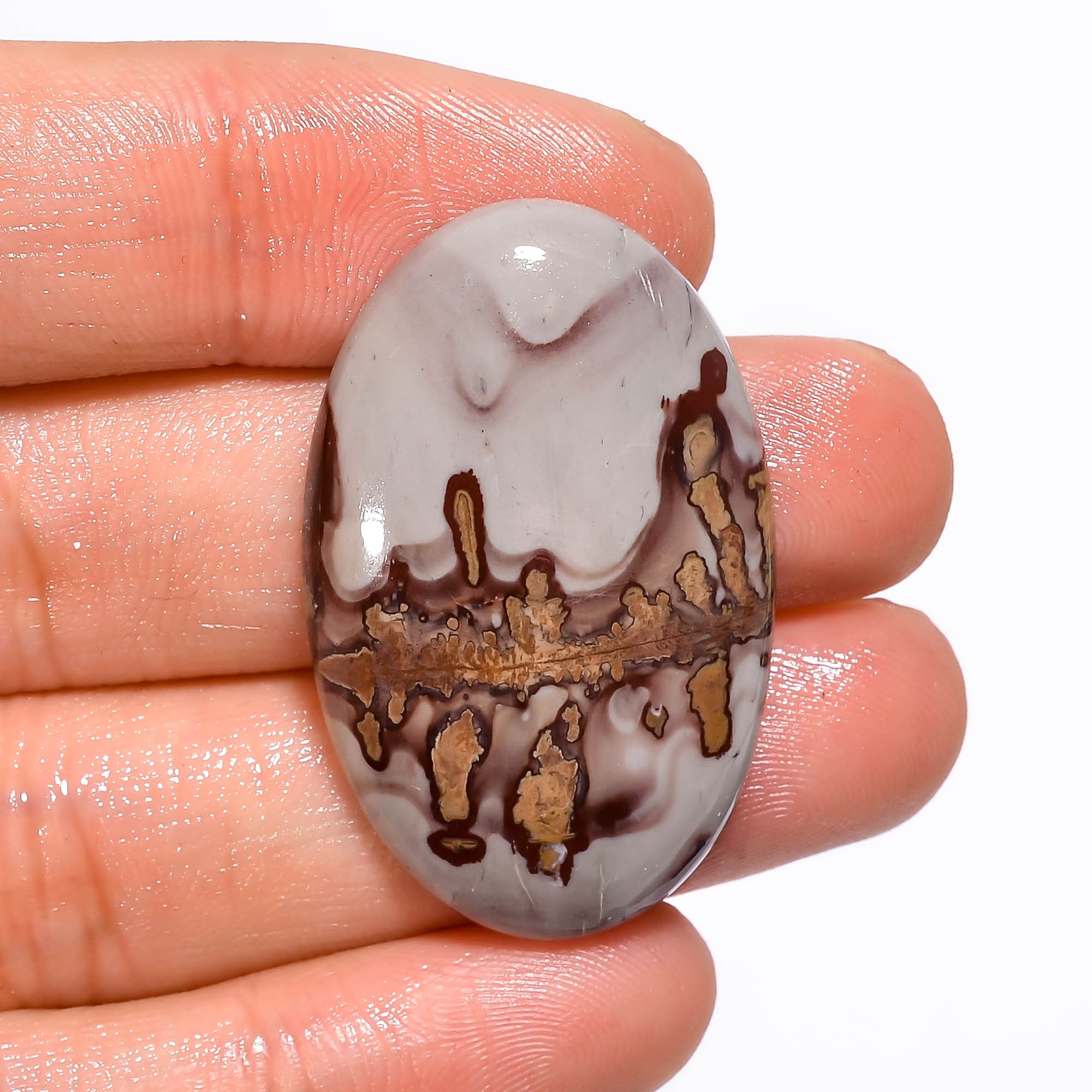 Coffee Bean Jasper Gemstone Cabochon Mix Polished Loose Etsy
