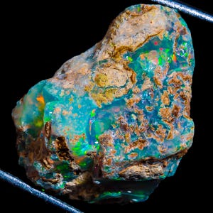 Tiny Fire Ethiopian Opal Rough Gemstone, Wholesale A+ Quality, Jewelry Making Stone