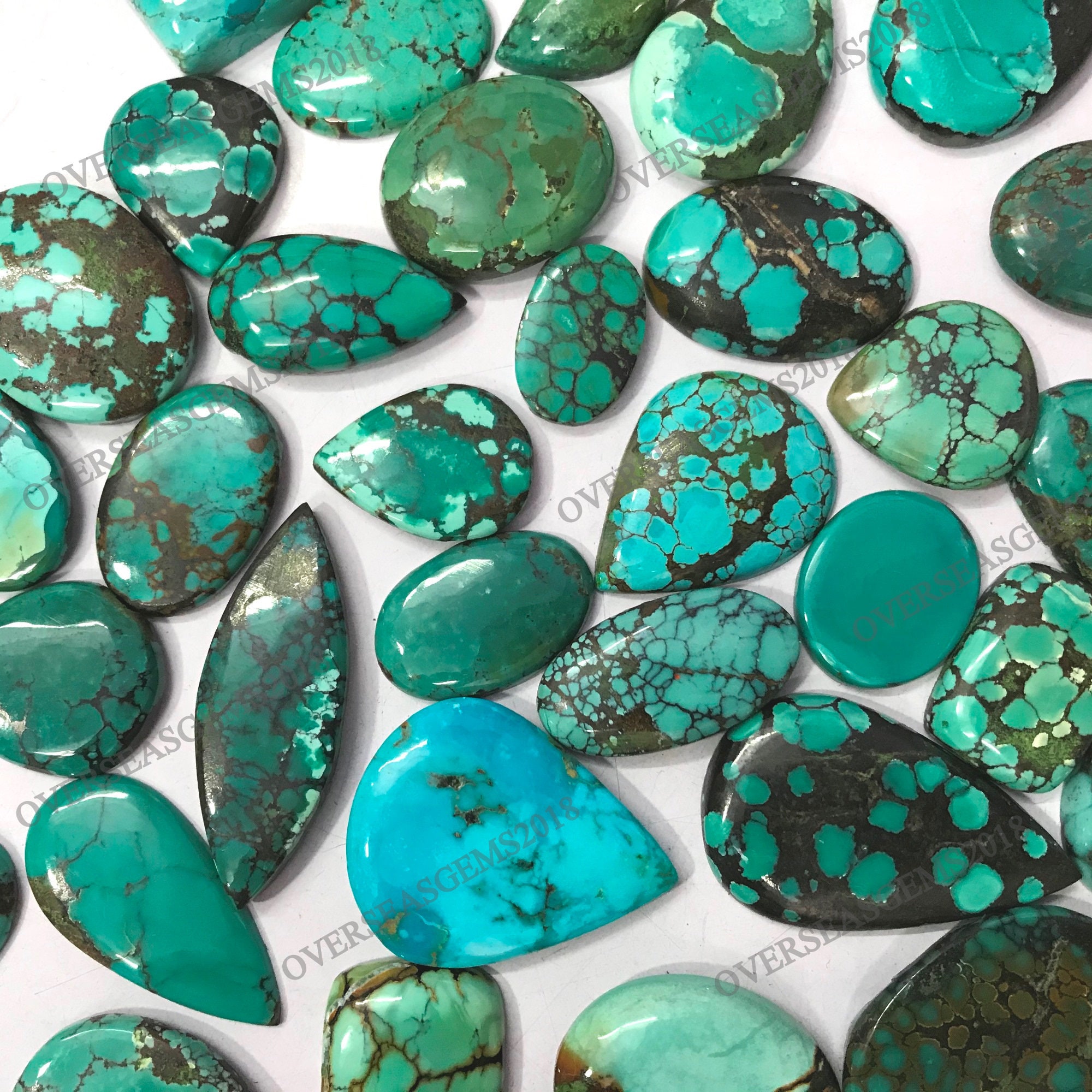 50 Carats Natural Turquoise Gemstone, Turquoise Cabochontibetan  Turquoiseturquoise Loose Stone Lotmix Shape Turquoise for Jewelry Making, 