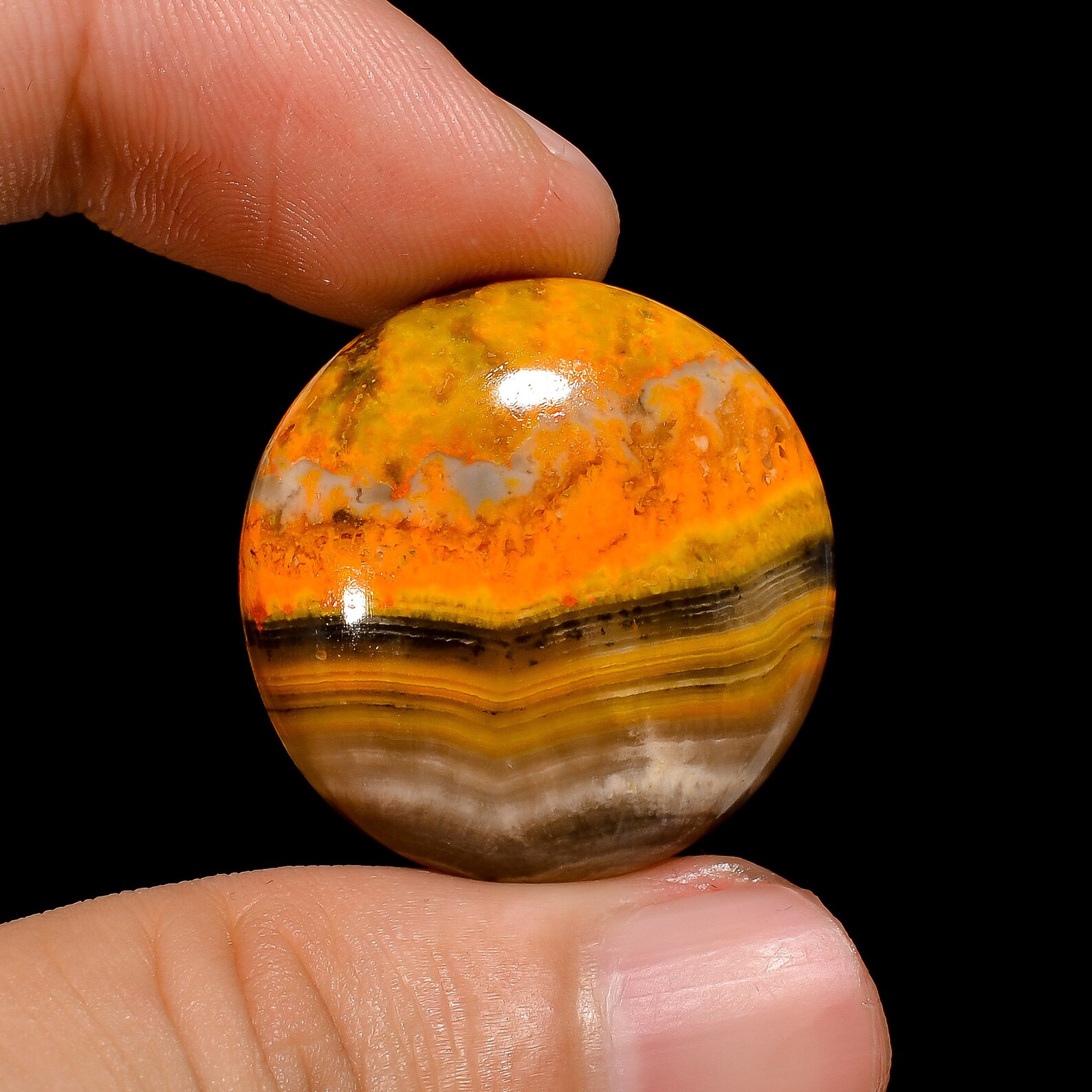 Bumble Bee Jasper Gemstone Natural Bumble Bee Jasper Etsy