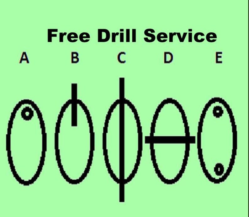 May include: A diagram with the letters A through E at the top and five different black and white shapes below. The shapes are all ovals with different lines and dots inside.