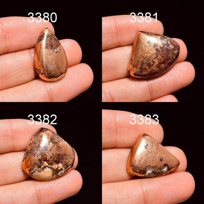 Loose Agate Copper Gemstone Pendant Necklace Jewelry Making Supply, Copper Agate Gemstone Mix Shape Gemstone Copper Agate Cabochon
