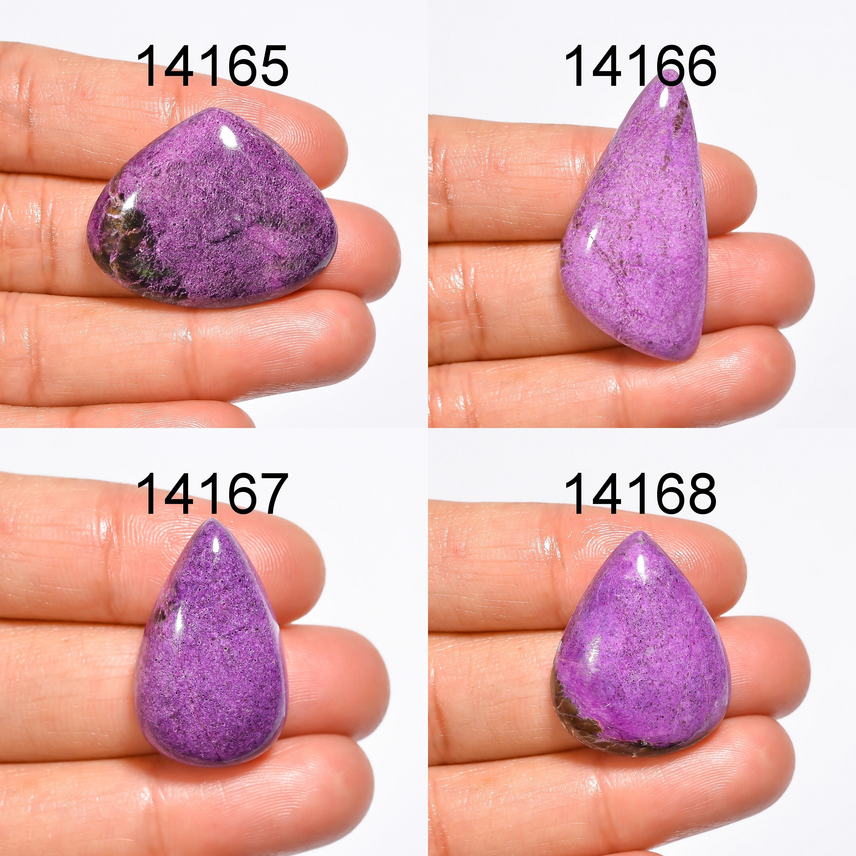 Mix Shape Purpurite Cabochon Natural Designer Purple Purpurite Pendant Gemstone For Jewelry Making Supply Purpurite Gemstone