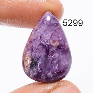 Lila Charoit Cabochon, Löst Ädelstenshänge, AAA-kvalitet.