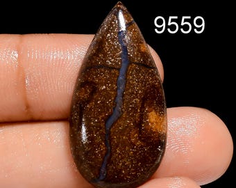 Boulder Opal Gemstone, Natural Boulder Opal Cabochon Gemstone, Loose Gemstone For Jewelry Pendant Making Supply, Genuine Healing Crystals