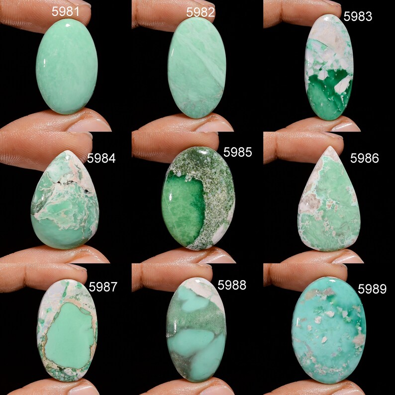 Pierres précieuses variscite vertes, collier pendentif avec pierres précieuses en cristal de créateur en vrac, fabrication de bijoux, DIY-ART-CRAFTS, cadeau de Noël, Reiki, image 3