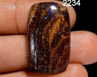 AAA Boulder Opal Cabochon, Naturlig Lös Ädelsten, Smyckestillverkning