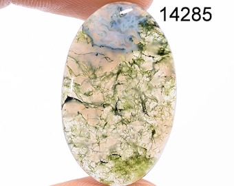 Natural Moss Agate Cabochon, DIY Jewelry Making Supply