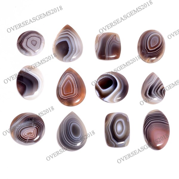 Natural Botswana Agate Cabochon Wholesale Gemstone, Bulk Designer Crystal, DIY-ART-CRAFTS Pendant Necklace Jewelry making supply