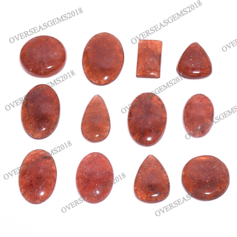 Strawberry Quartz DIY-ART-CRAFTS Pendant Necklace Jewelry making supply 20 To 35mm Christmas Strawberry Quartz Cabochon Wholesale Gemstone
