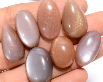 Natural Peach Moonstone Gemstone, For Jewelry Making Supply, DIY Art & Craft Healing Moonstone Crystal