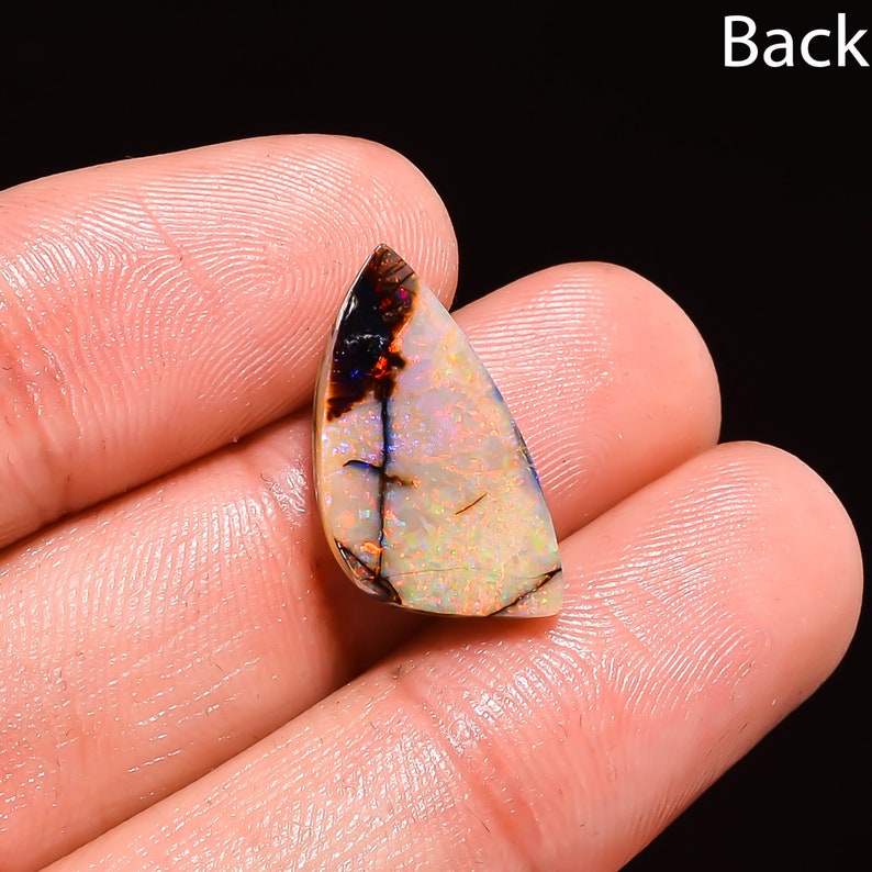 Loose Gemstone For Jewelry Pendant Making Monarch Opal Gemstone Fancy Shape Sterling Opal Cabochon Gemstone 4.5 Cts. Approx 19X10X4 mm