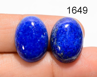 Natuurlijk paar lapis lazuli cabochon, losse edelsteen, oorbellen maken