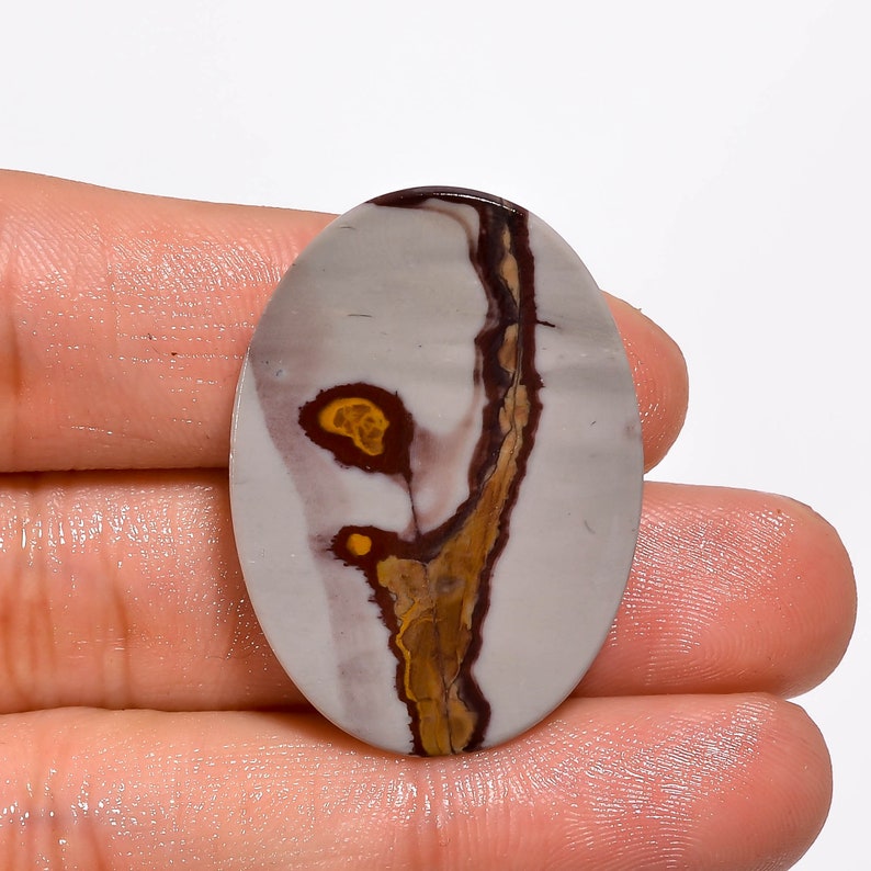 ART-CRAFTS-DIY Jewelry Making Supplies Coffee Bean Jasper Gemstone Cabochon Mix Polished Loose Designer Crystal Gemstone