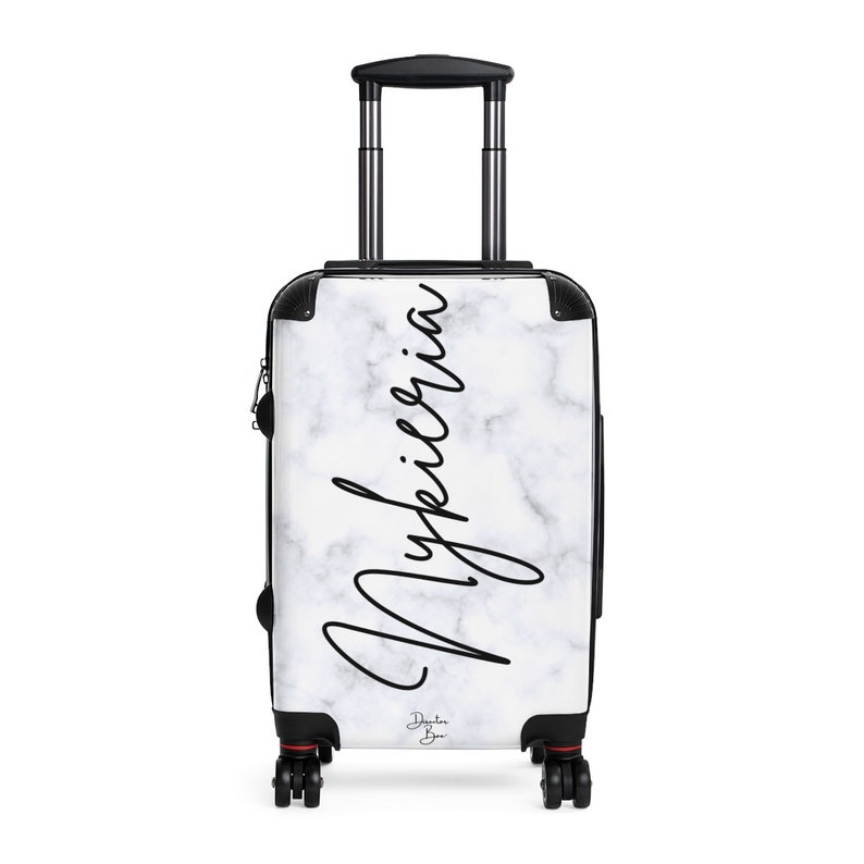 custom marble suitcase