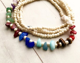 Perlas de cintura africana Chakra