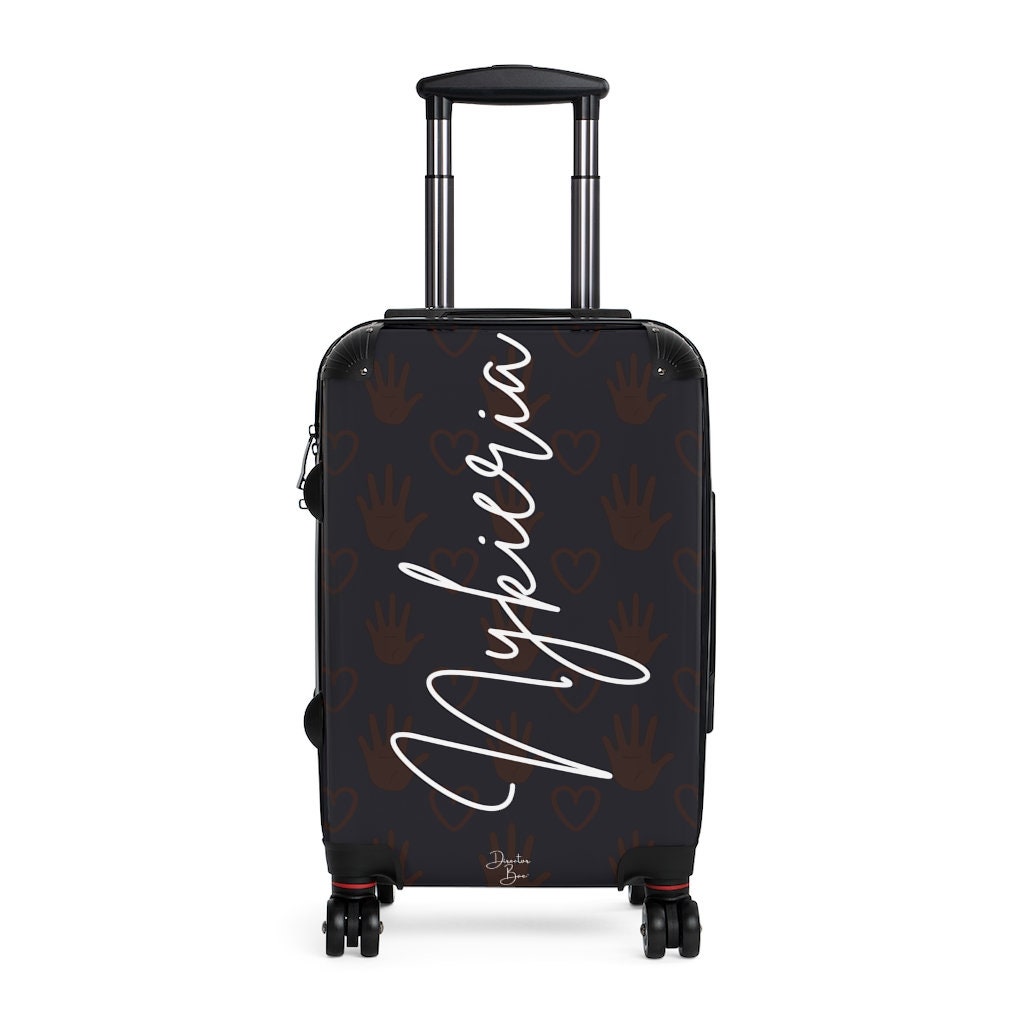 Personalized Black Love Cabin Suitcase 