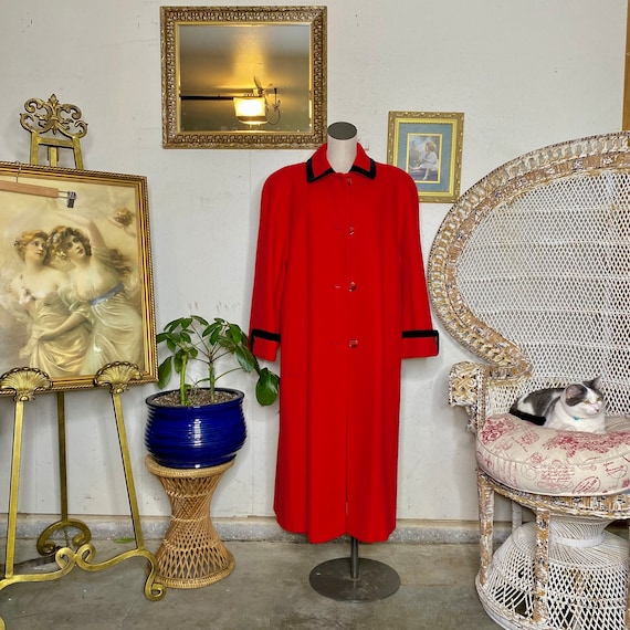 1960s/1970s Red Wool Coat