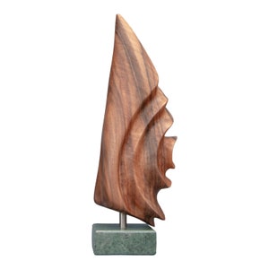 Abstract carving/ Handmade statue/ Natural sculpture/ Hand carved art/ Unique wood decor/ Wooden home accents/ Modern sculpture