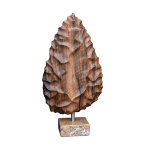 Handmade Modern Abstract Wood Sculpture, Unique Decor Object for Desk or Coffee Table Interior Figurine, Art Object, Figurine Desktop Gift
