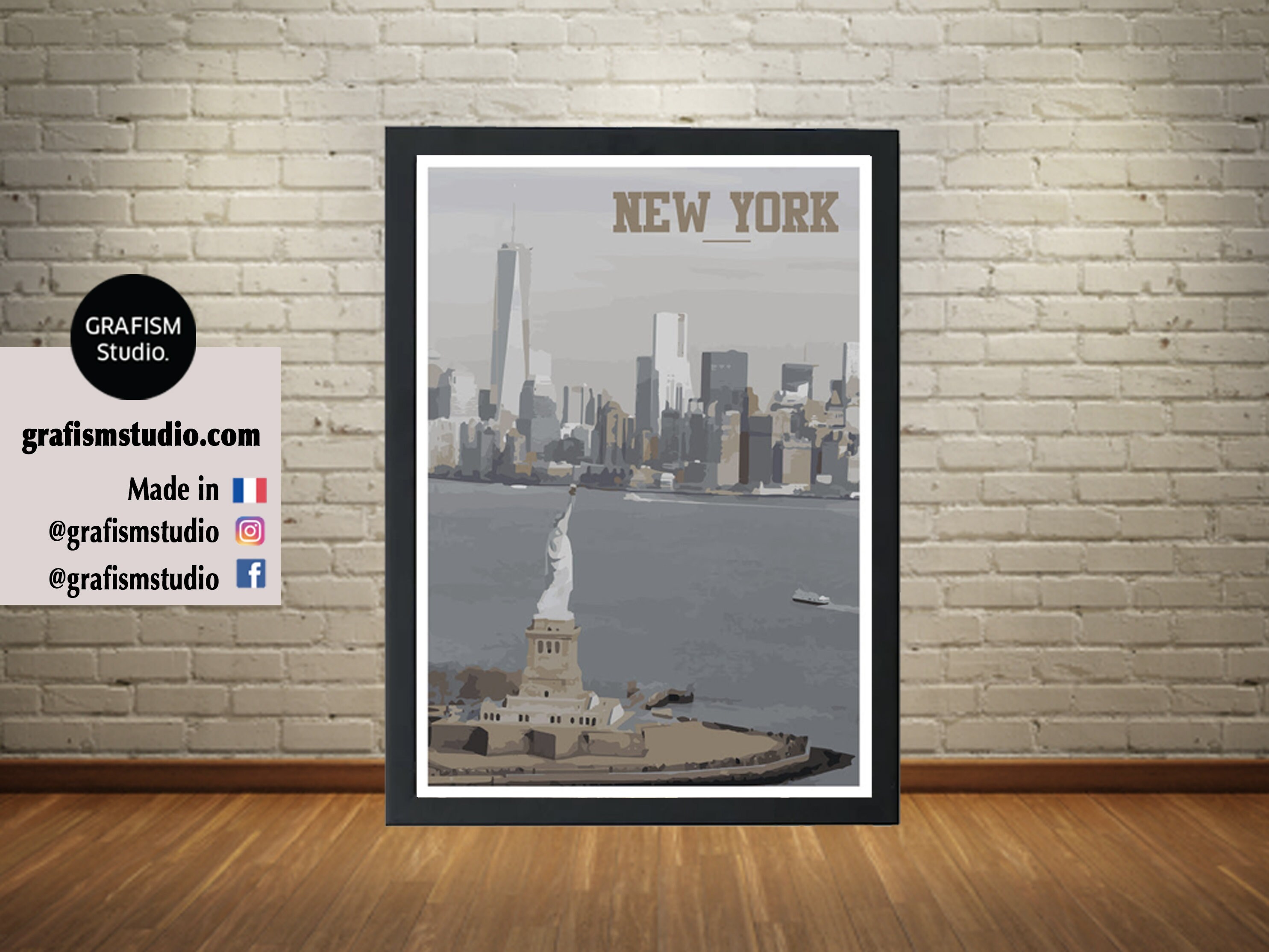 Affiche Côte Est - Etats Unis, New York