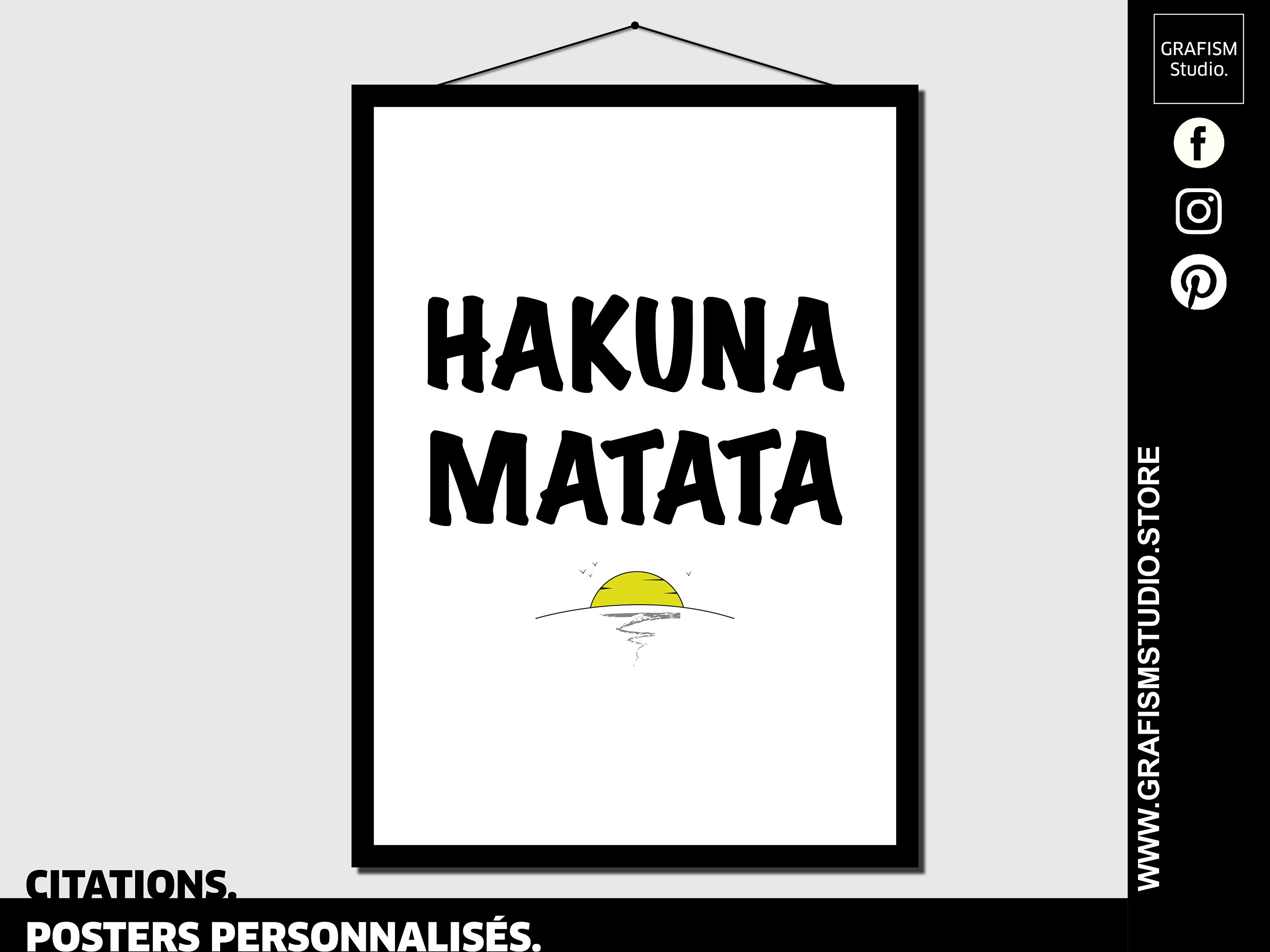 Affiche Hakuna Matata