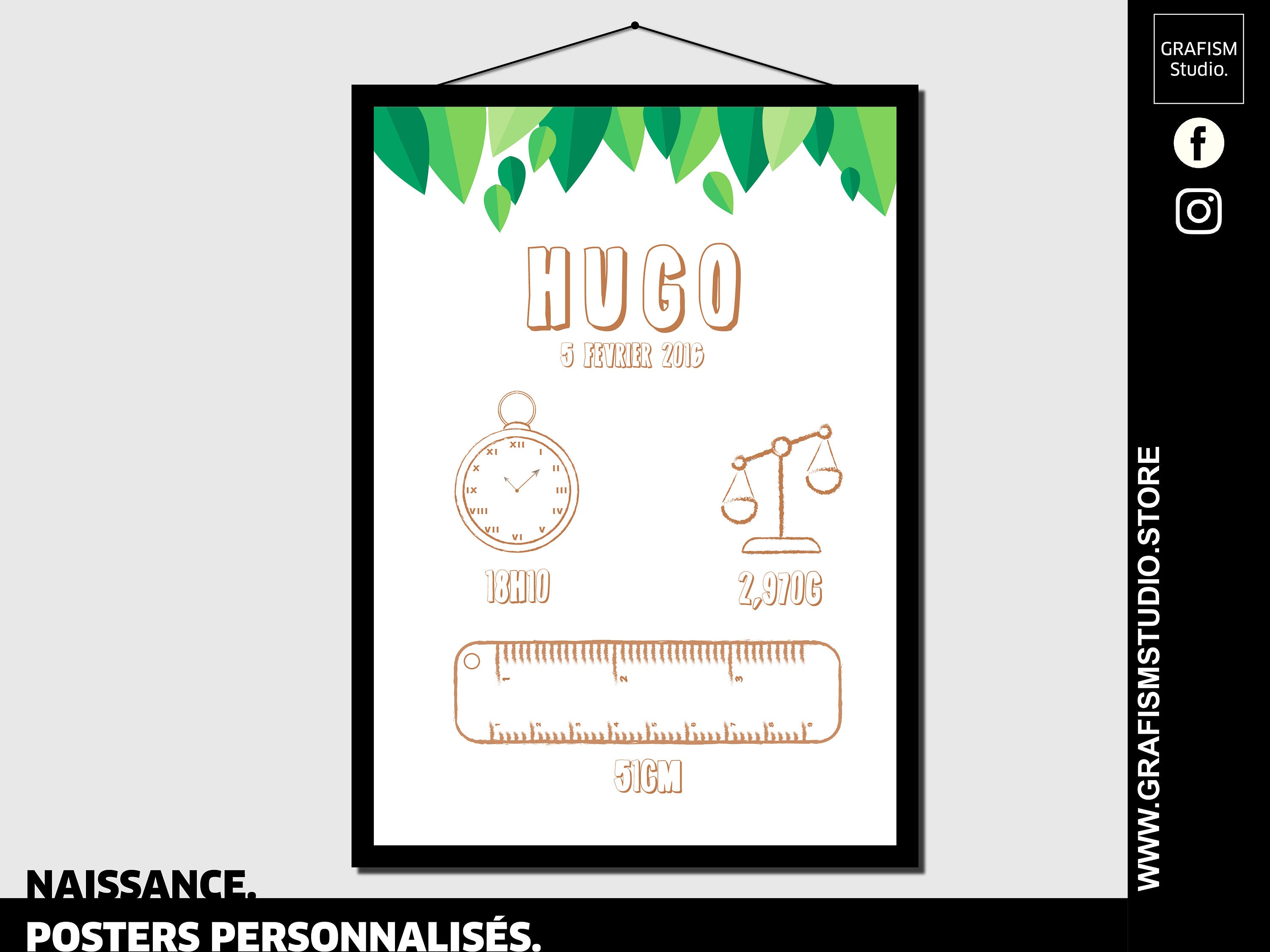 Affiche Personnalisée - Naissance