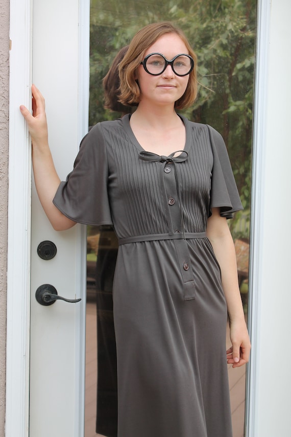 Steel Gray Vintage Dress