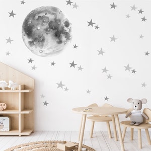 Baby moon decal