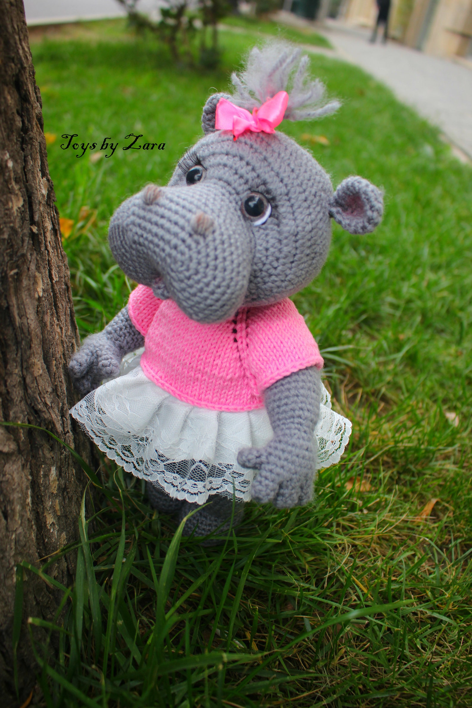 Lapin Toycrocheted Hippo Toy Amigurumi Hippo Miniature Etsy