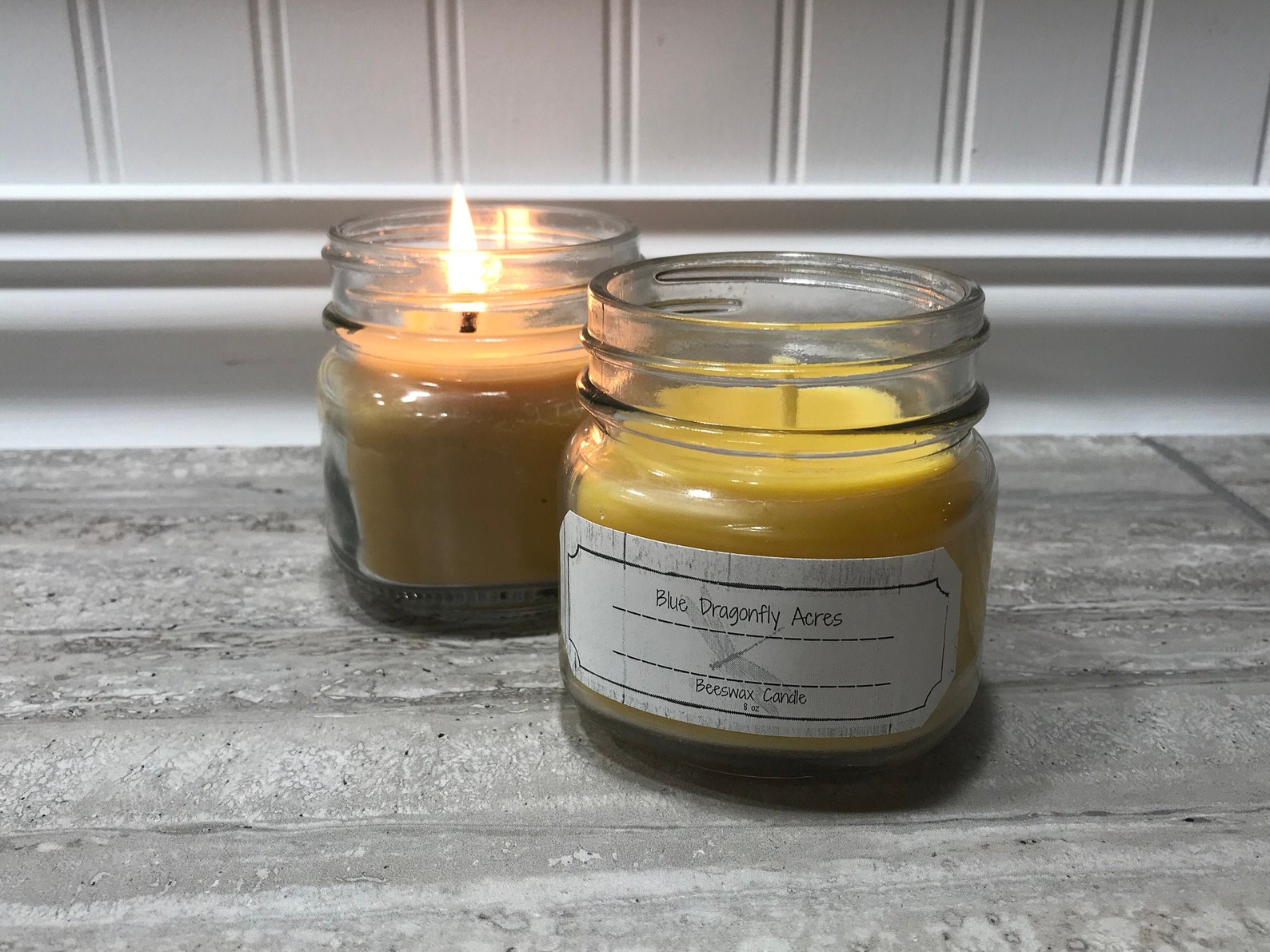 Heavenly Beeswax Candle 8oz Raw Unfiltered Beeswax Candles Etsy