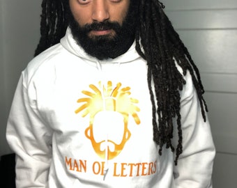 White Man of Letters Hoodies