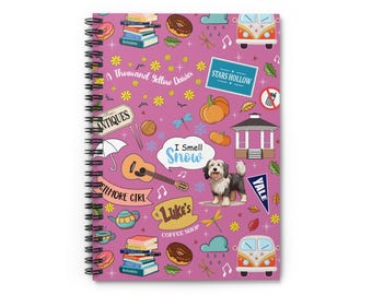 Gilmore Girls Spiral Notebook | Stars Hollow Gift for Her | Gilmore Girls Fan Gift Idea