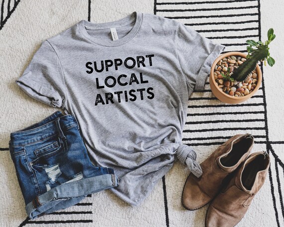 Support Local Artists Tee - Arts Matter - Plus Size Shirt