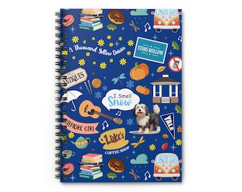 Gilmore Girls Spiral Notebook | Best Selling Stars Hollow Journal | Gilmore Girls Fan Gift