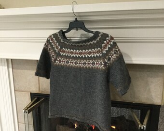 Heather Grey Fair Isle Sweatshirt & Jogger Set