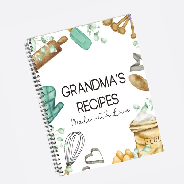 Spiral Bound Recipe Book Etsy